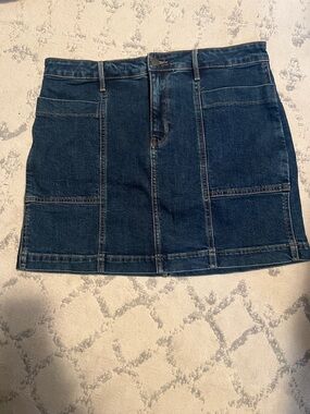 LIKE new Dark Blue Denim Mini Skirt